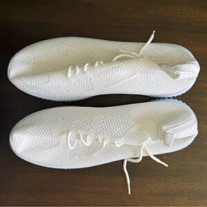 White Knit Sneakers